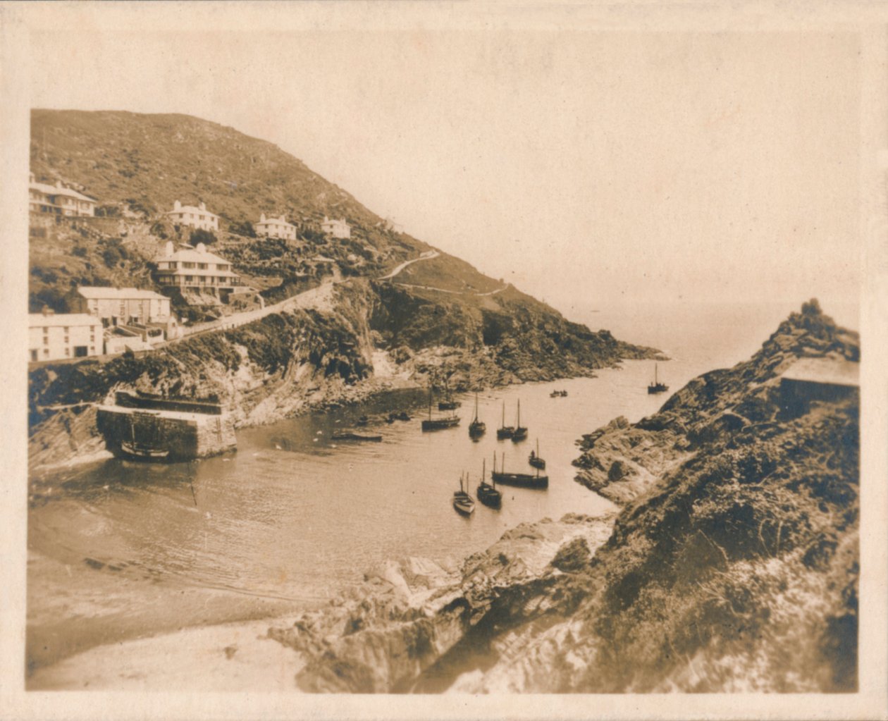 Havnemund - Polperro, 1927 af Unbekannt