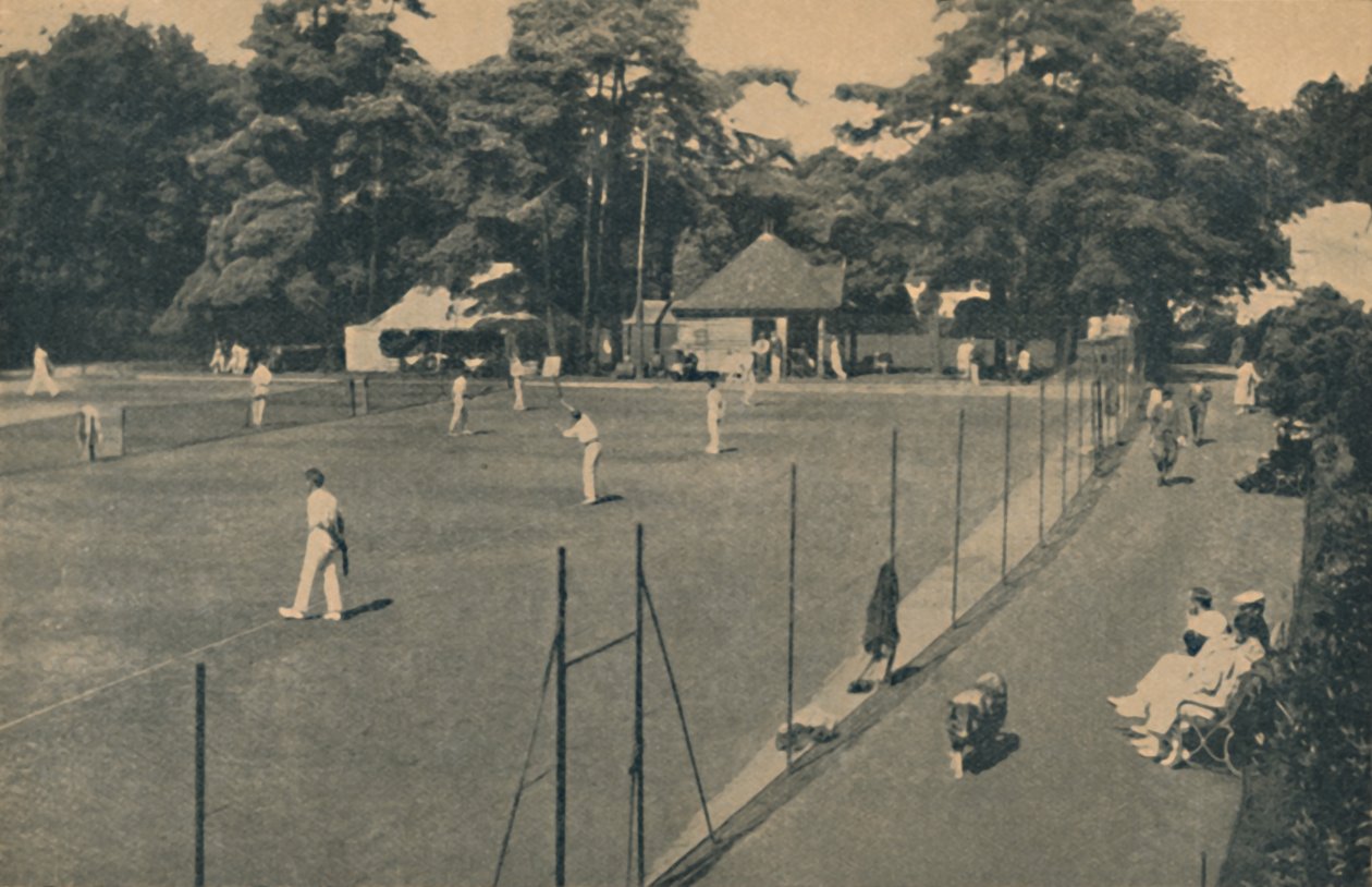 Hårde tennisbaner, Upper Gardens, 1929 af Unbekannt