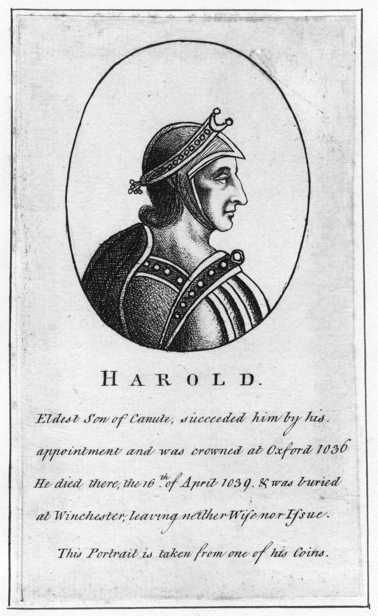 Harold Harefoot, c1015-1040 af Unbekannt