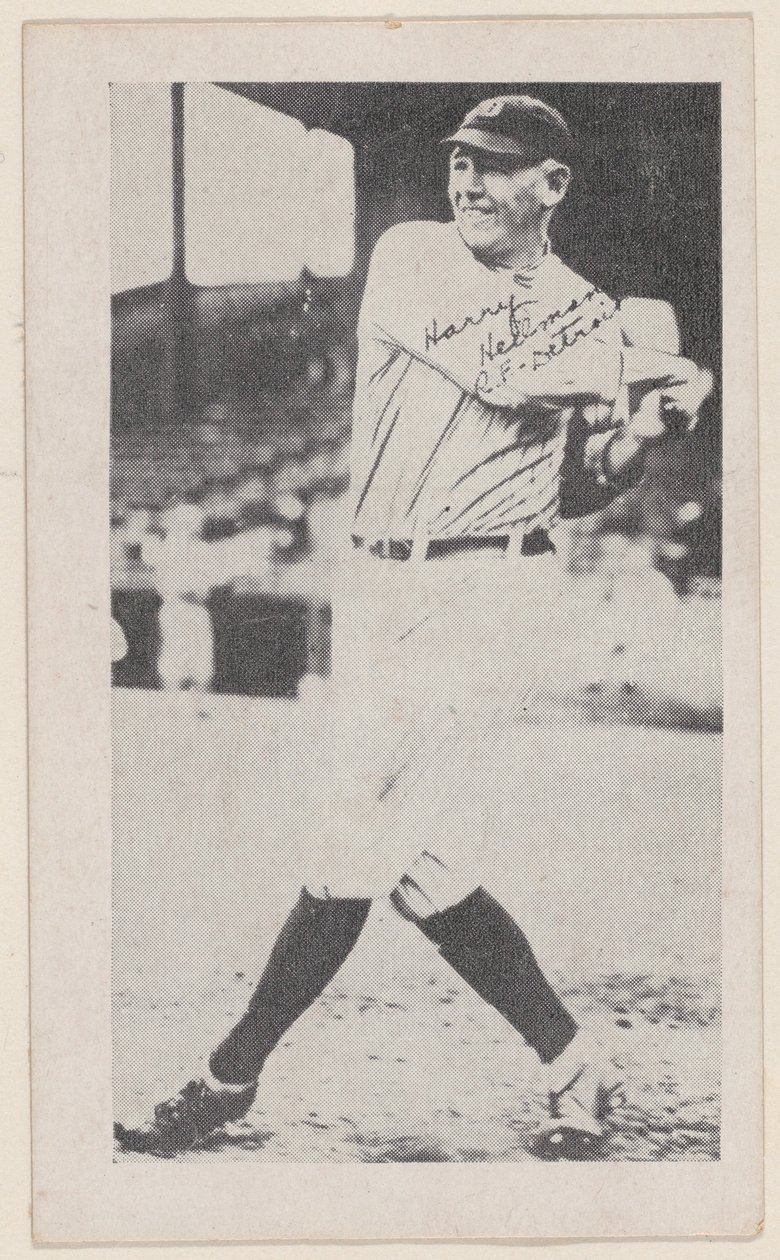 Harry Heilmann, R.F, Detroit, fra baseball-strimmelkort W575-2, ca. 1921-22. af Unbekannt