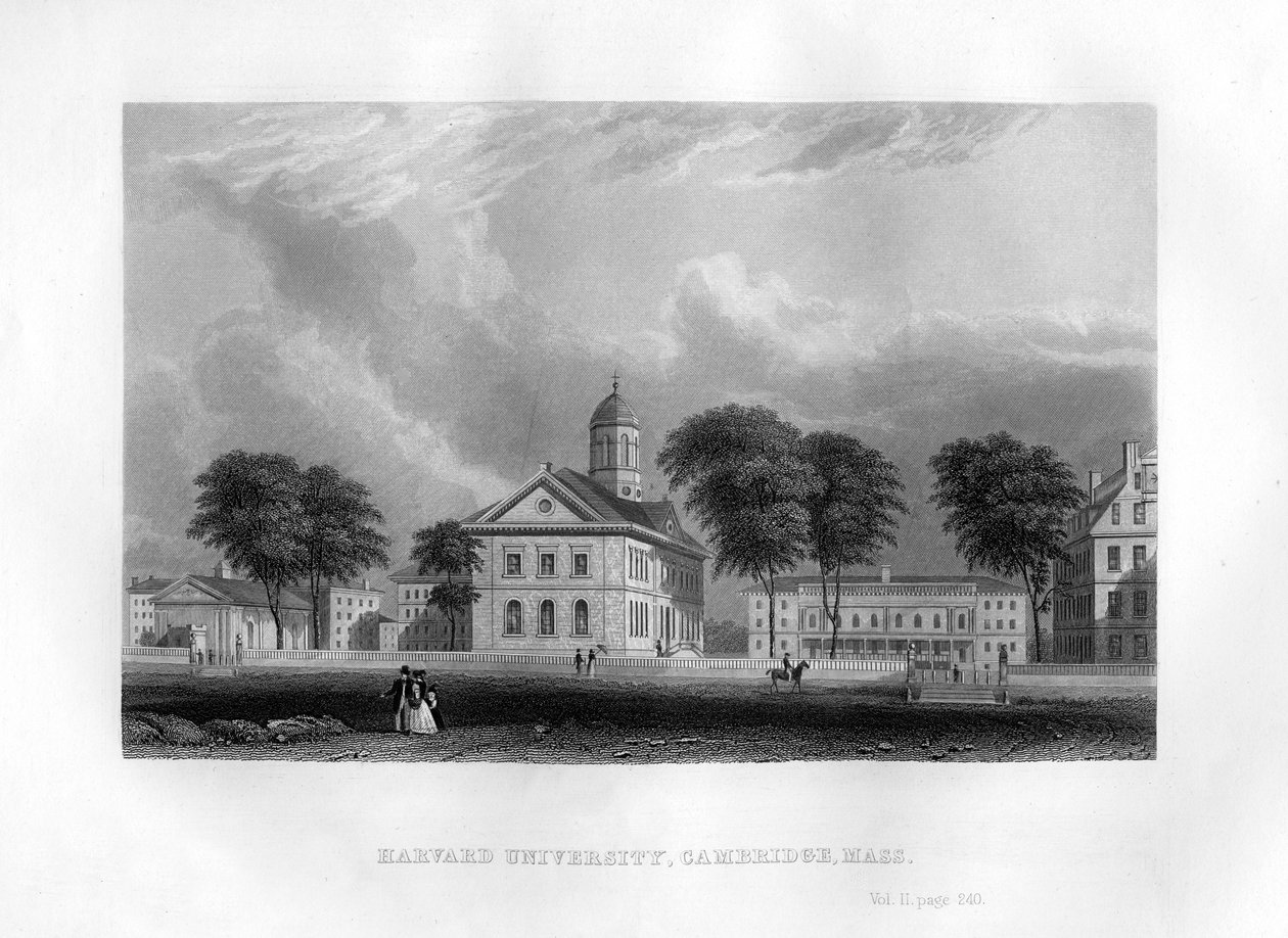 Harvard University, Cambridge, Massachusetts, 1855 af Unbekannt