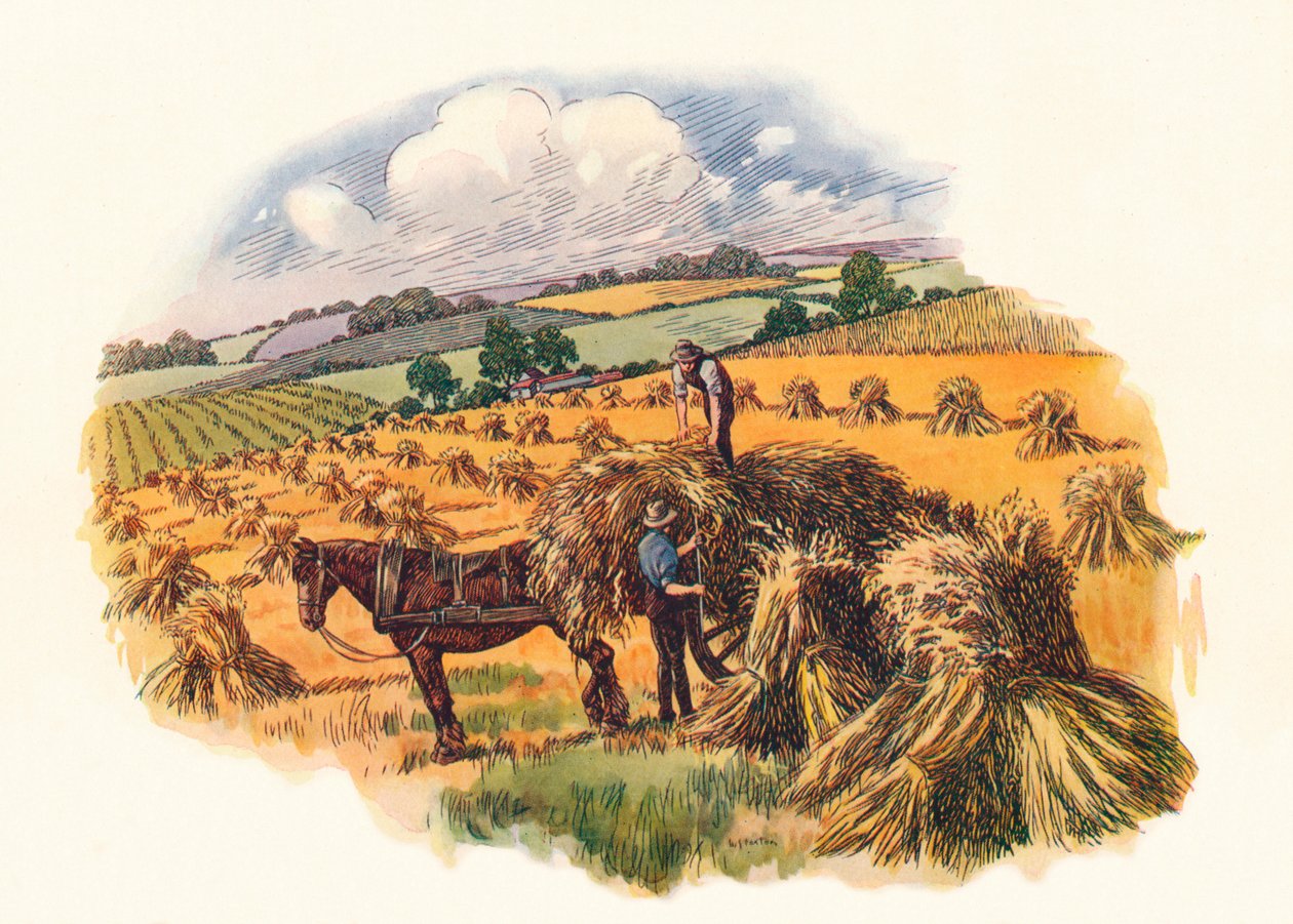 Høst ved Tolpuddle, 1824, 1934 af Unbekannt