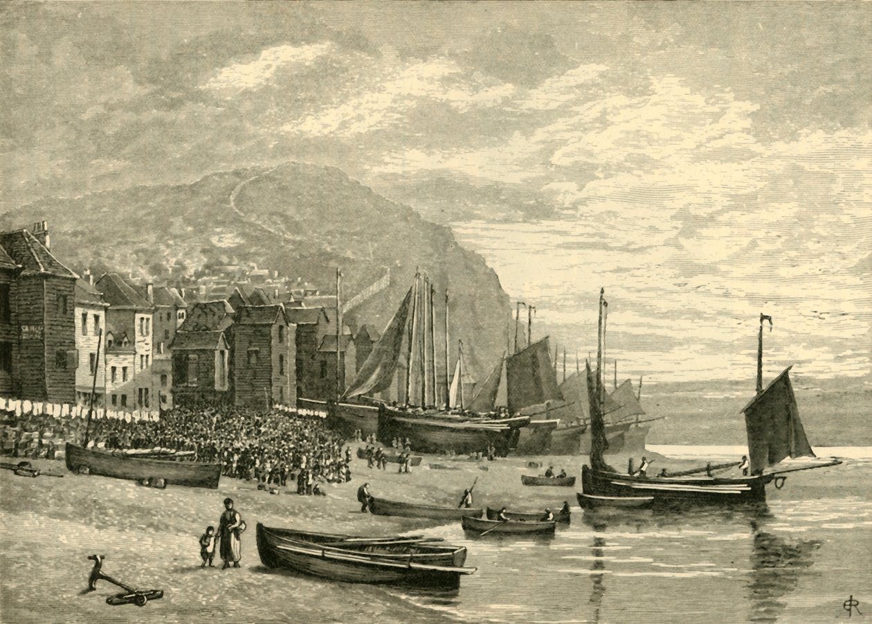 Hastings: The Fishermens Quarter, 1898. af Unbekannt