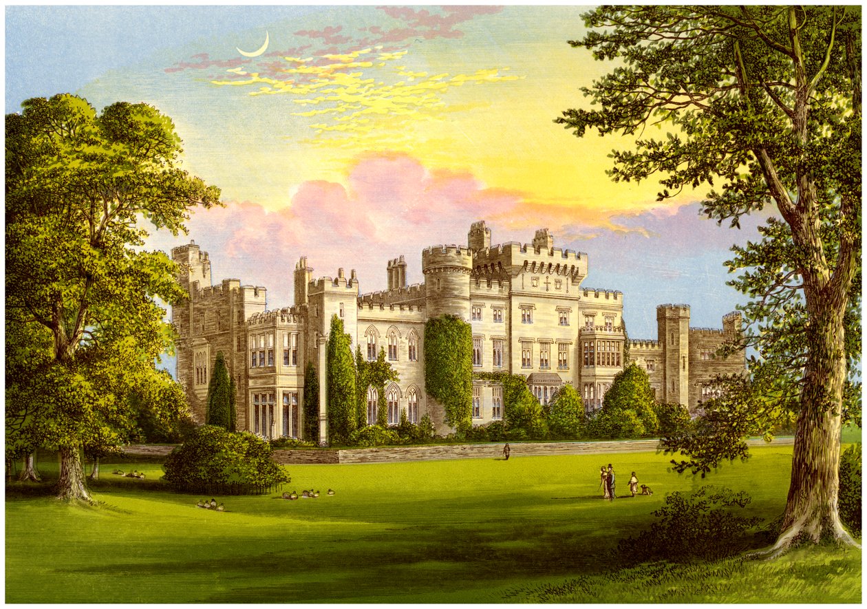 Hawarden Castle, Flintshire, Wales, hjemsted for William Gladstone, c1880 af Unbekannt
