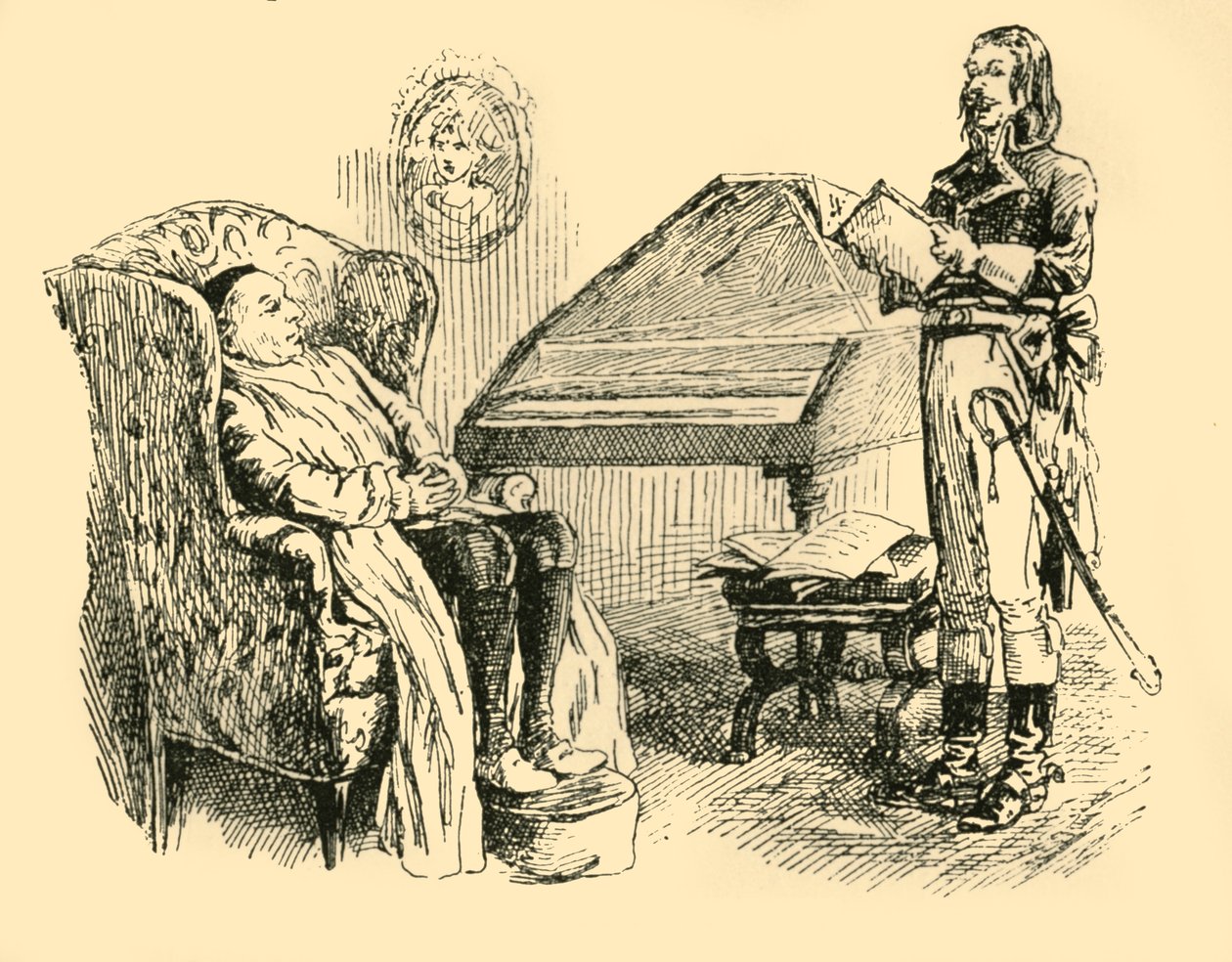 Haydns øjne fyldte med tårer, 1907. af Unbekannt