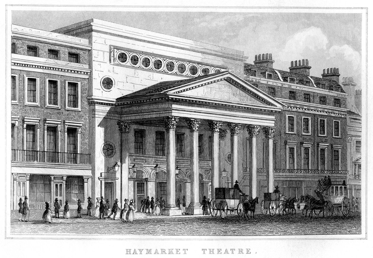 Haymarket Theatre, Westminster, London, 1800-tallet af Unbekannt