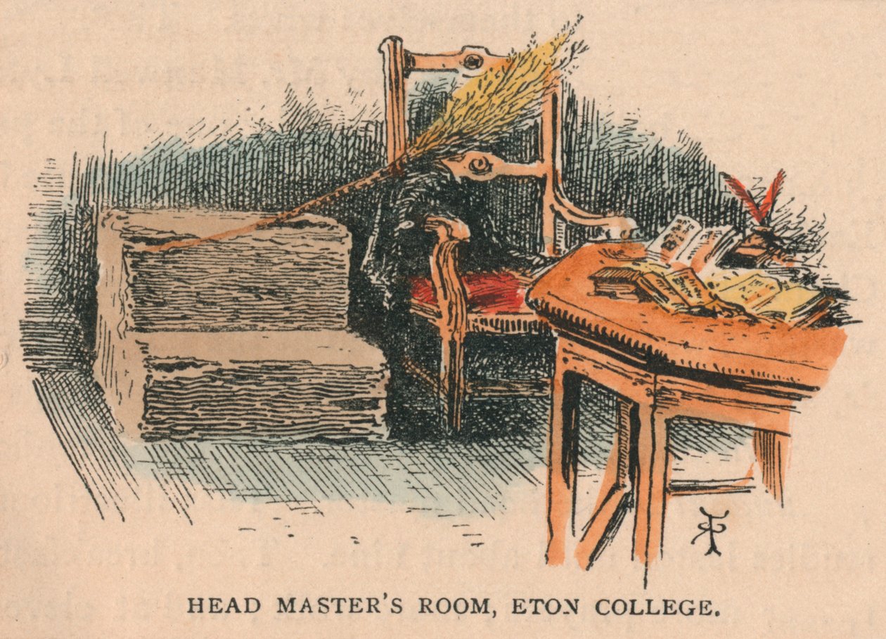 Head Masters Room, Eton College, 1800-tallet. af Unbekannt