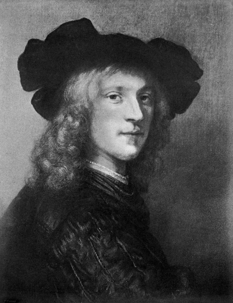 Hoved fra portrættet af En mand med en høg, 1643, 1901 af Unbekannt