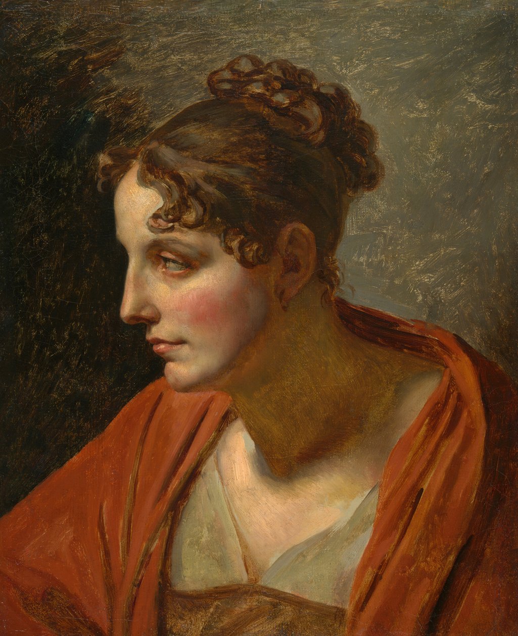 Hoved af en kvinde, ca. 1810. af Unbekannt