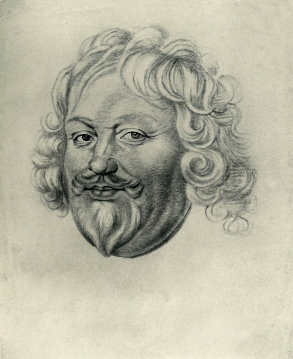 Hoved af en mand, c1630, 1907. af Unbekannt