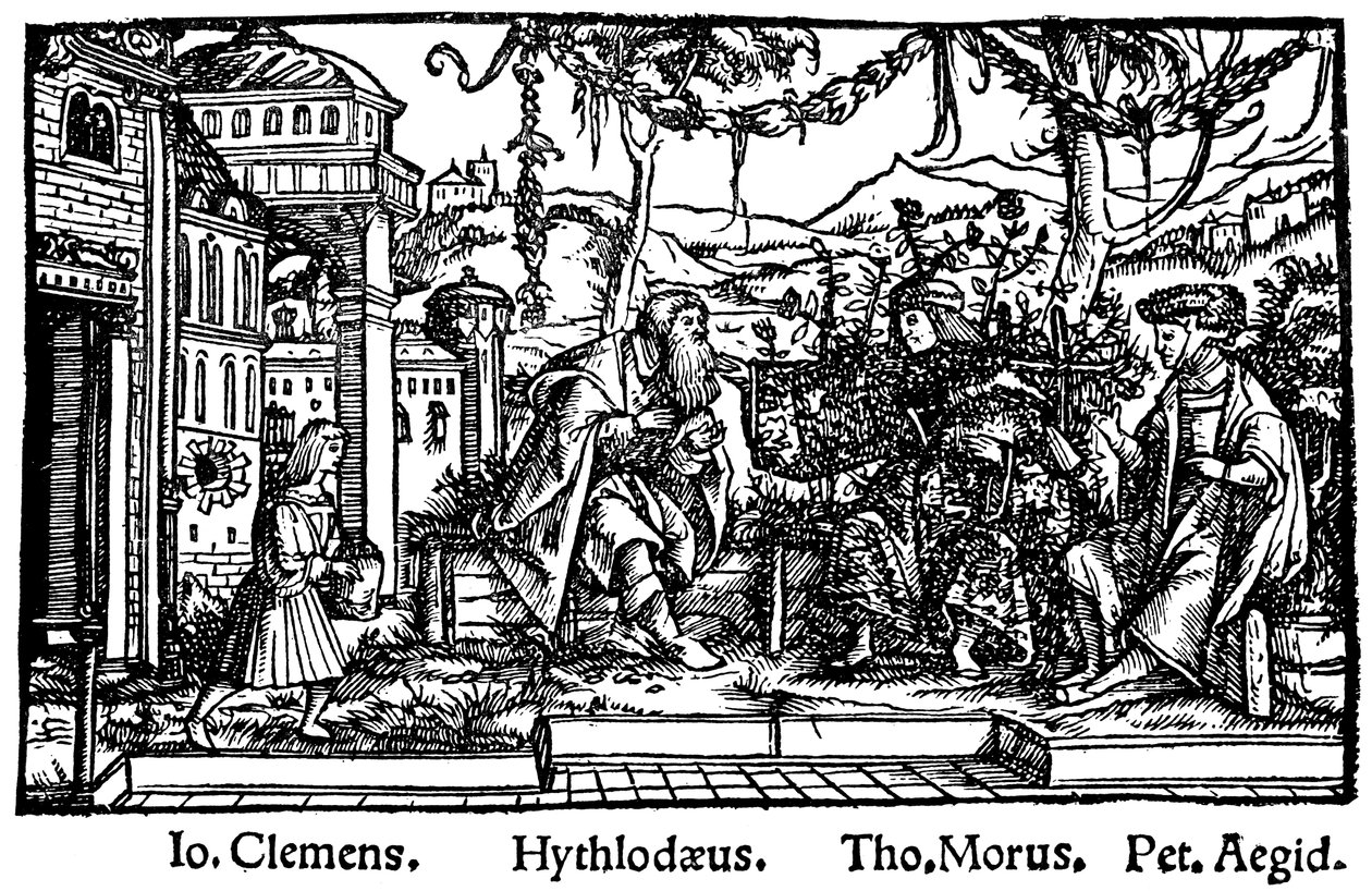 Hovedstykke fra Thomas Mores Utopia, 1518 af Unbekannt