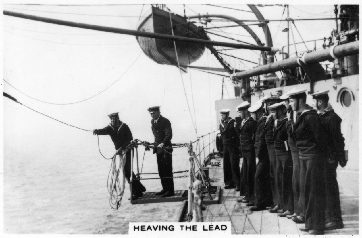 Heaving the lead, 1937 af Unbekannt