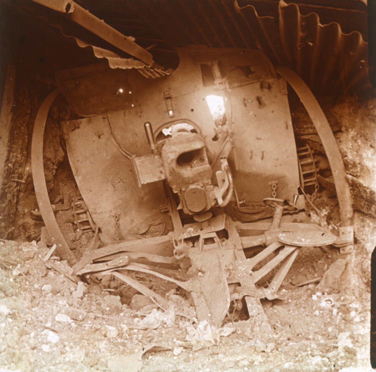 Tungt artilleri, Somme, Nordfrankrig, 1916. af Unbekannt
