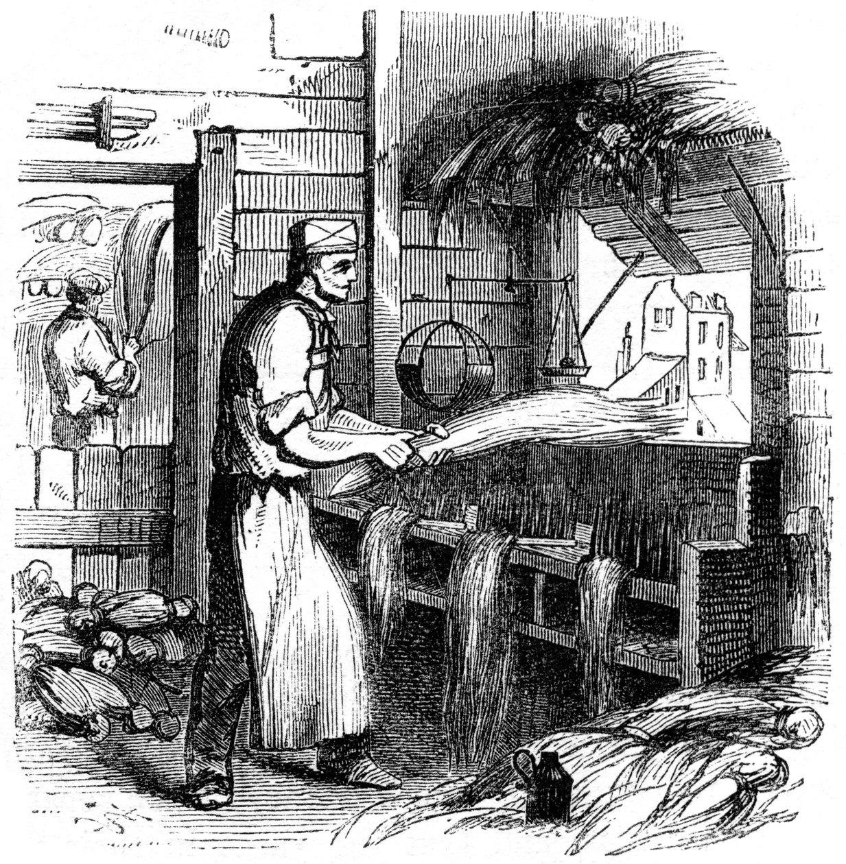 Heckling hamp, 1866 af Unbekannt
