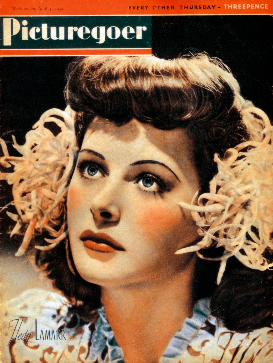 Hedy Lamarr 1914-2000, østrigsk-født amerikansk skuespillerinde, 1942 af Unbekannt