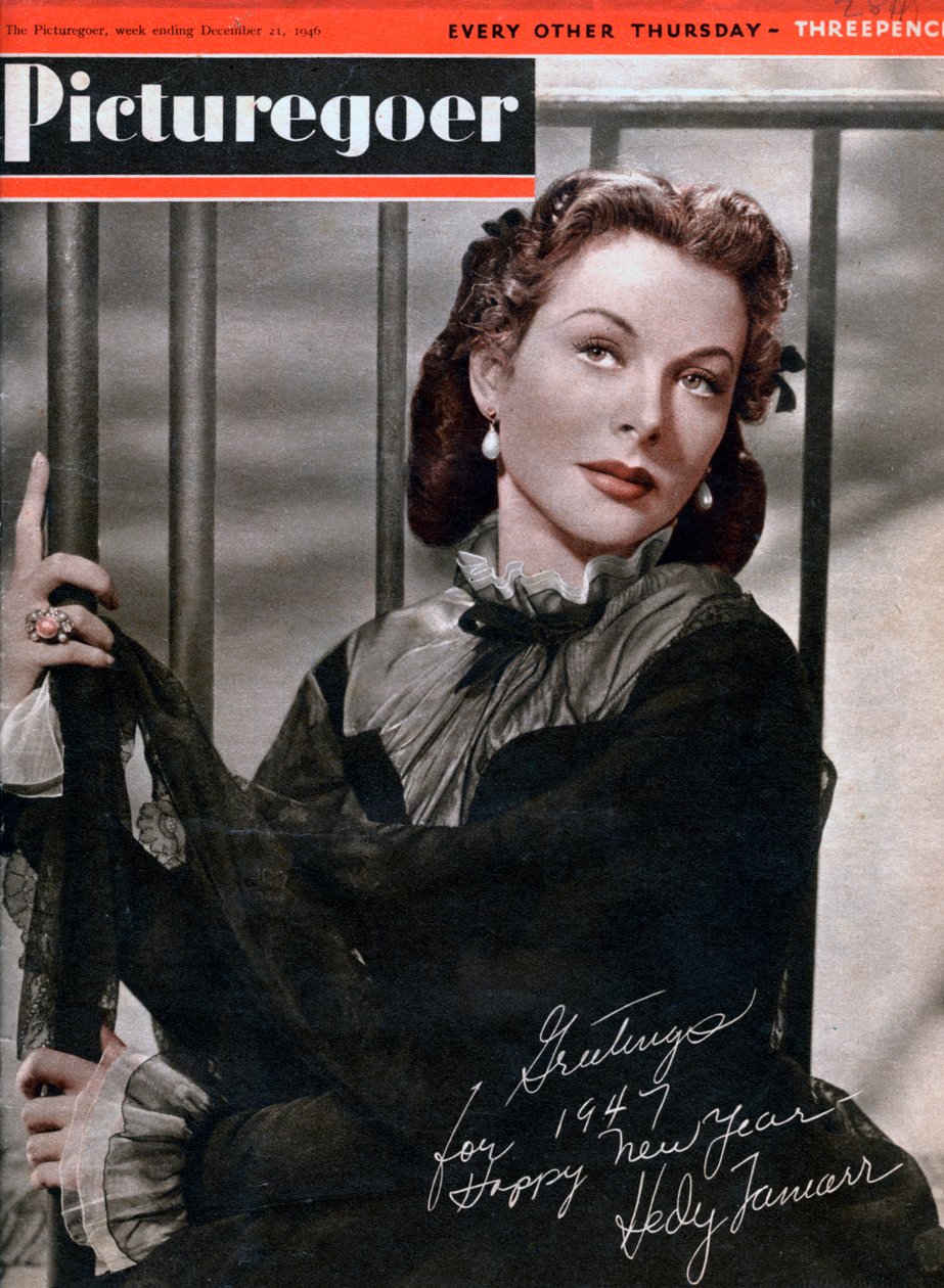 Hedy Lamarr 1914-2000, østrigsk-født amerikansk skuespillerinde, 1946 af Unbekannt