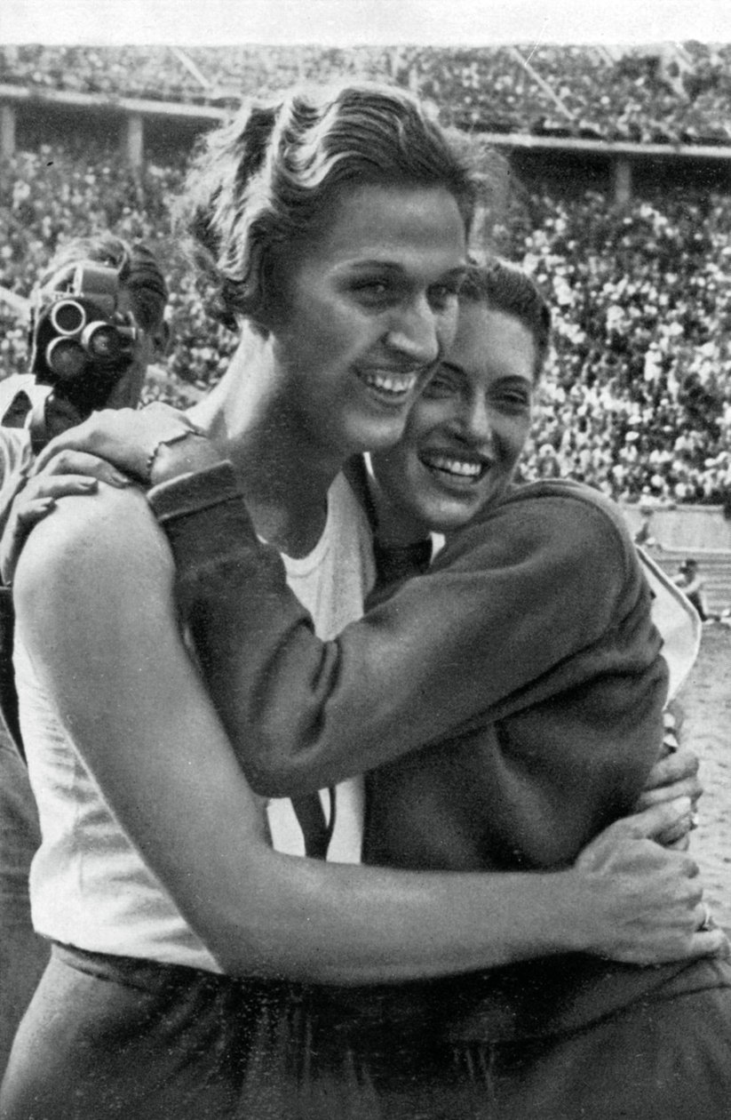 Helen Stephens og Alice Arden, amerikanske atleter, OL i Berlin, 1936 af Unbekannt