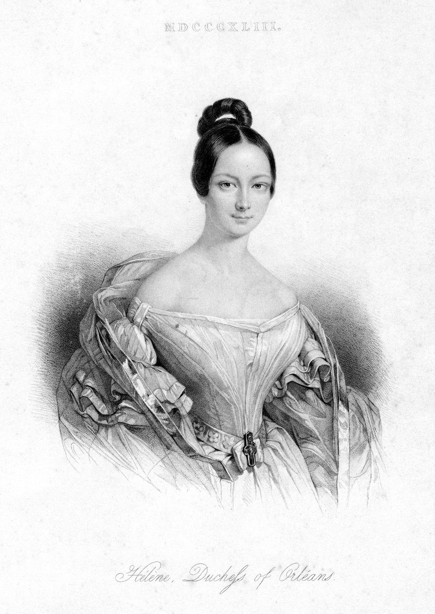 Helene Louise Elizabeth, hertuginde af Orleans, 1843 af Unbekannt