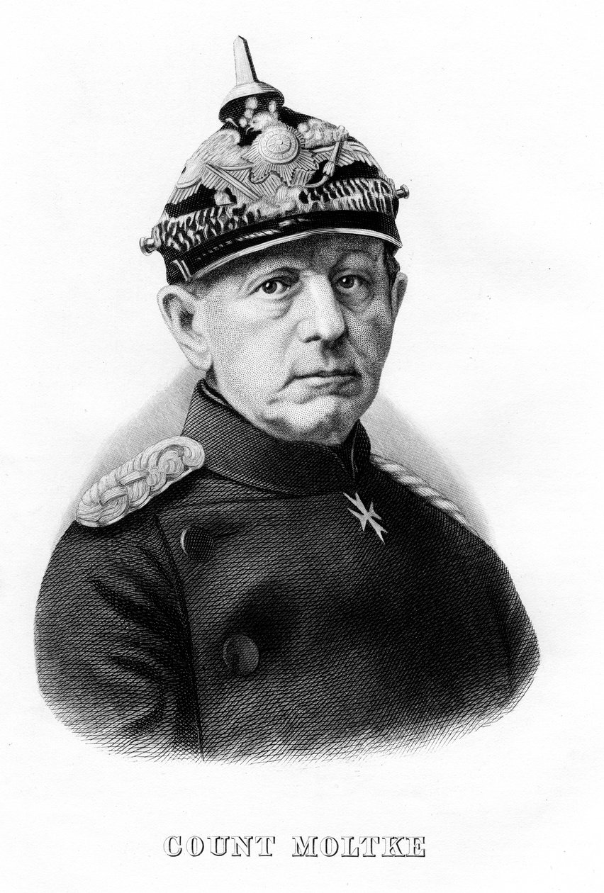 Helmuth Karl Bernhard von Moltke, tysk feltmarskal, 1800-tallet af Unbekannt