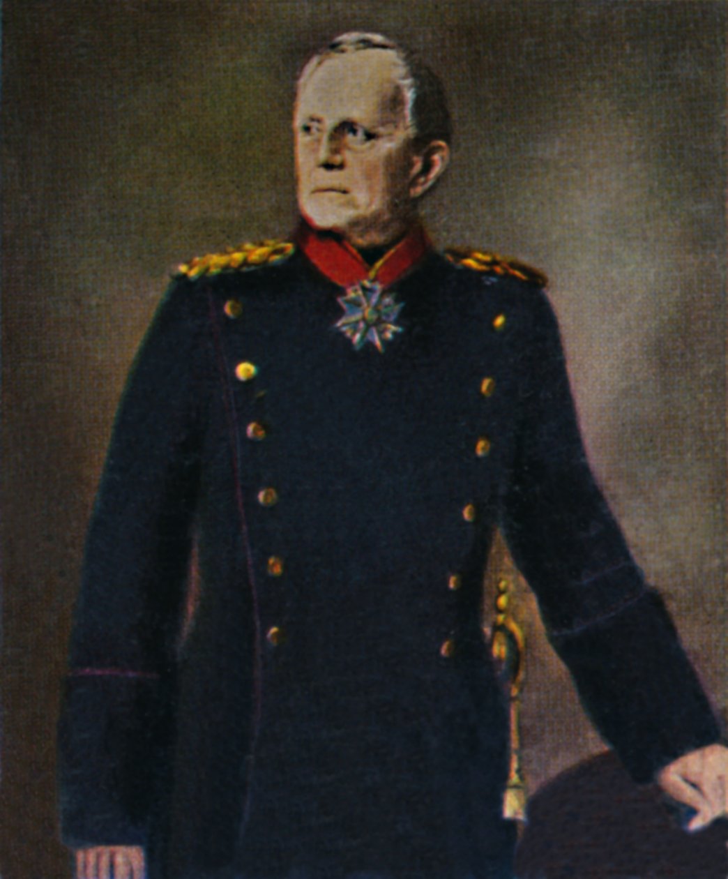 Helmuth von Moltke 1800-1891. - Maleri af Lenbach, 1934. af Unbekannt