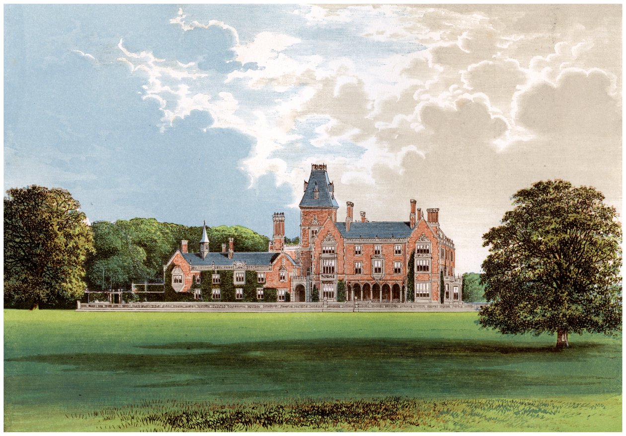 Hemsted Park, nær Staplehurst, Kent, hjemsted for Viscount Cranbrook, c1880 af Unbekannt