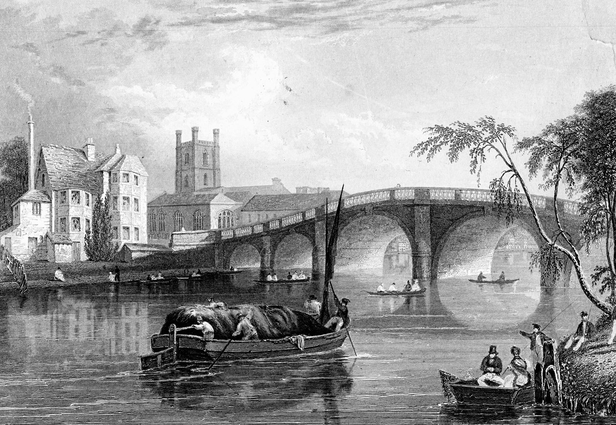 Henley Bridge, Henley-on-Thames, London, 1803 af Unbekannt
