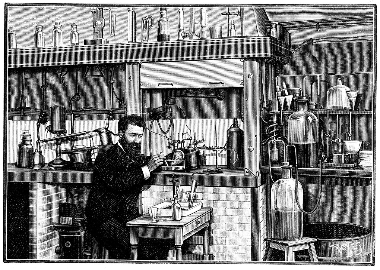 Henri Moissan, fransk kemiker, c1883 1903 af Unbekannt