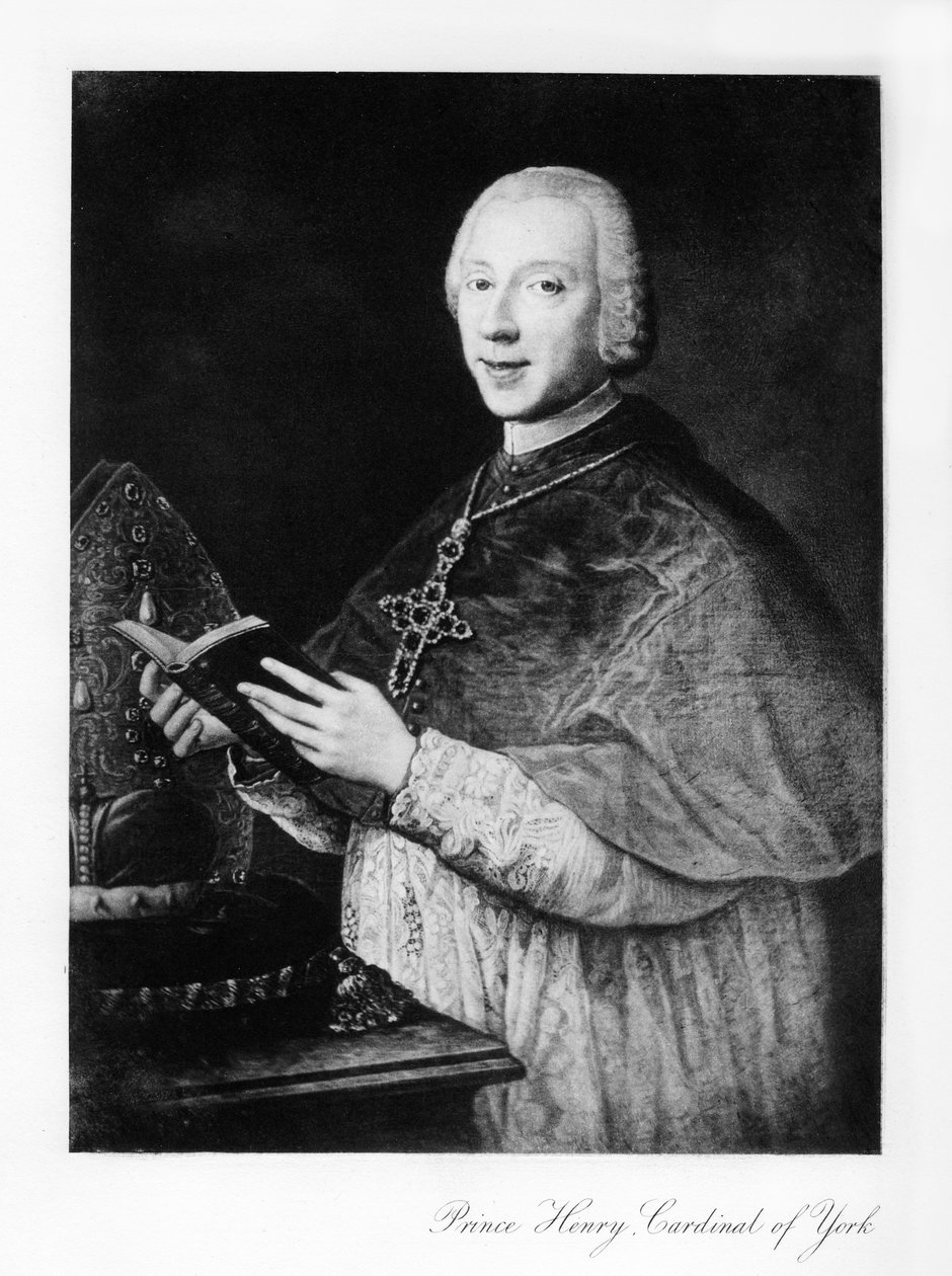Henry Benedict Stuart som kardinal hertug af York, 1907 af Unbekannt