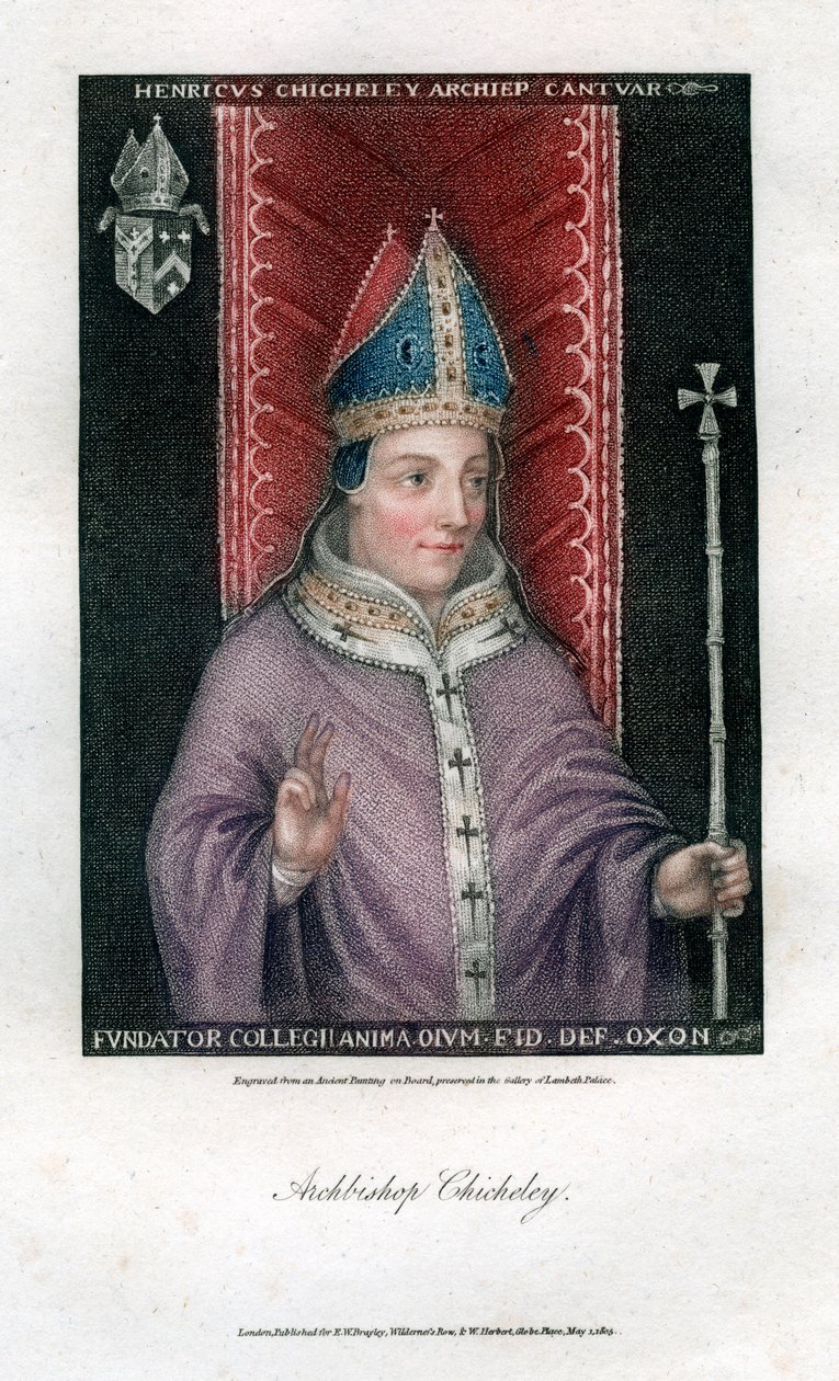 Henry Chicheley, ærkebiskop af Canterbury, 1805 af Unbekannt