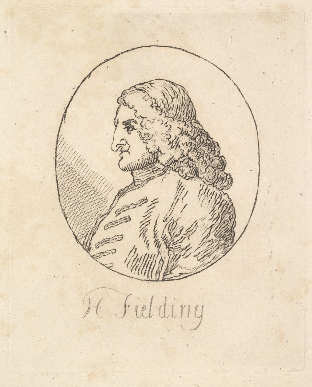 Henry Fielding, ca. 1835. af Unbekannt