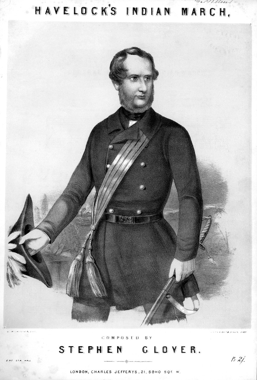 Henry Havelock, britisk soldat, c1857 af Unbekannt