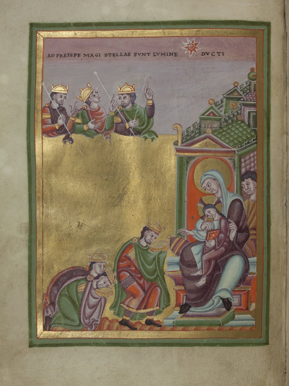 Henrik III, den hellige romerske kejser Evangelarium for Henrik III, 10391043 af Unbekannt