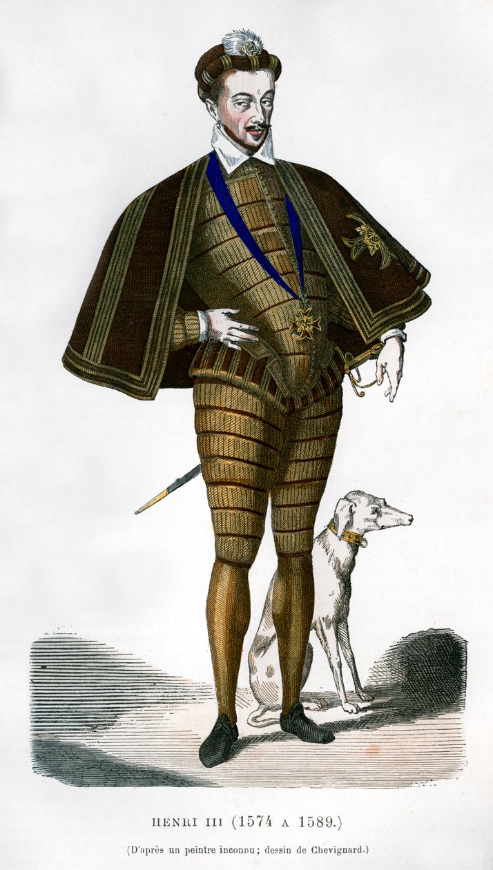 Henrik III, konge af Frankrig, 1500-tallet 1882-1884 af Unbekannt