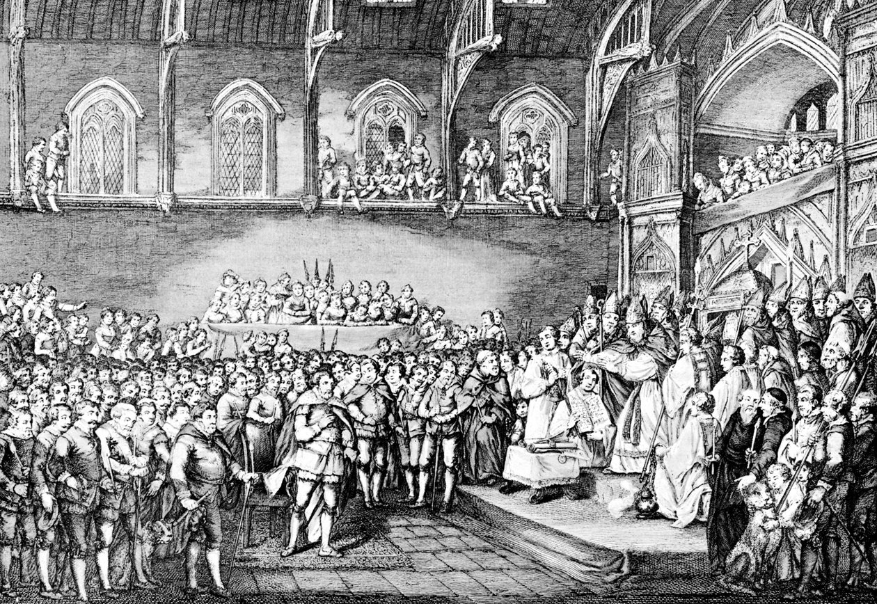Henrik III fornyede Magna Carta i 1253 1905 af Unbekannt