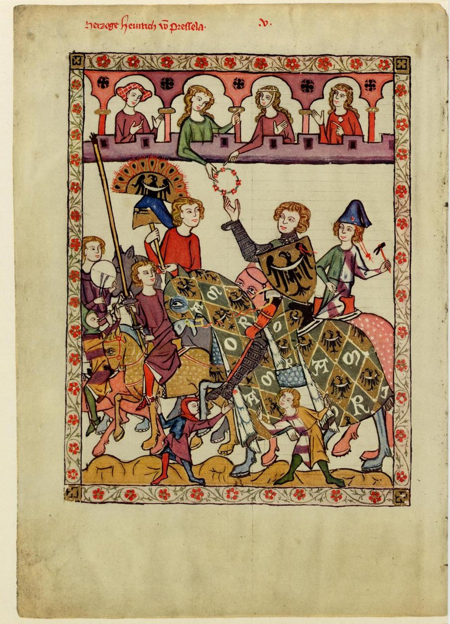 Henry IV Probus, hertug af Schlesien-Wroclaw fra Codex Manesse, mellem 1305 og 1340 af Unbekannt