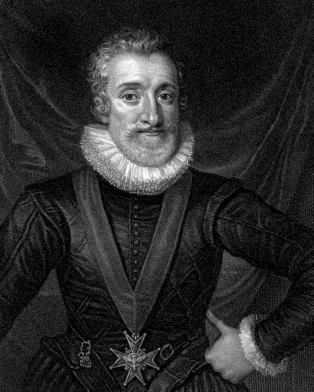 Henrik IV, første Bourbonske konge af Frankrig, c1830 af Unbekannt