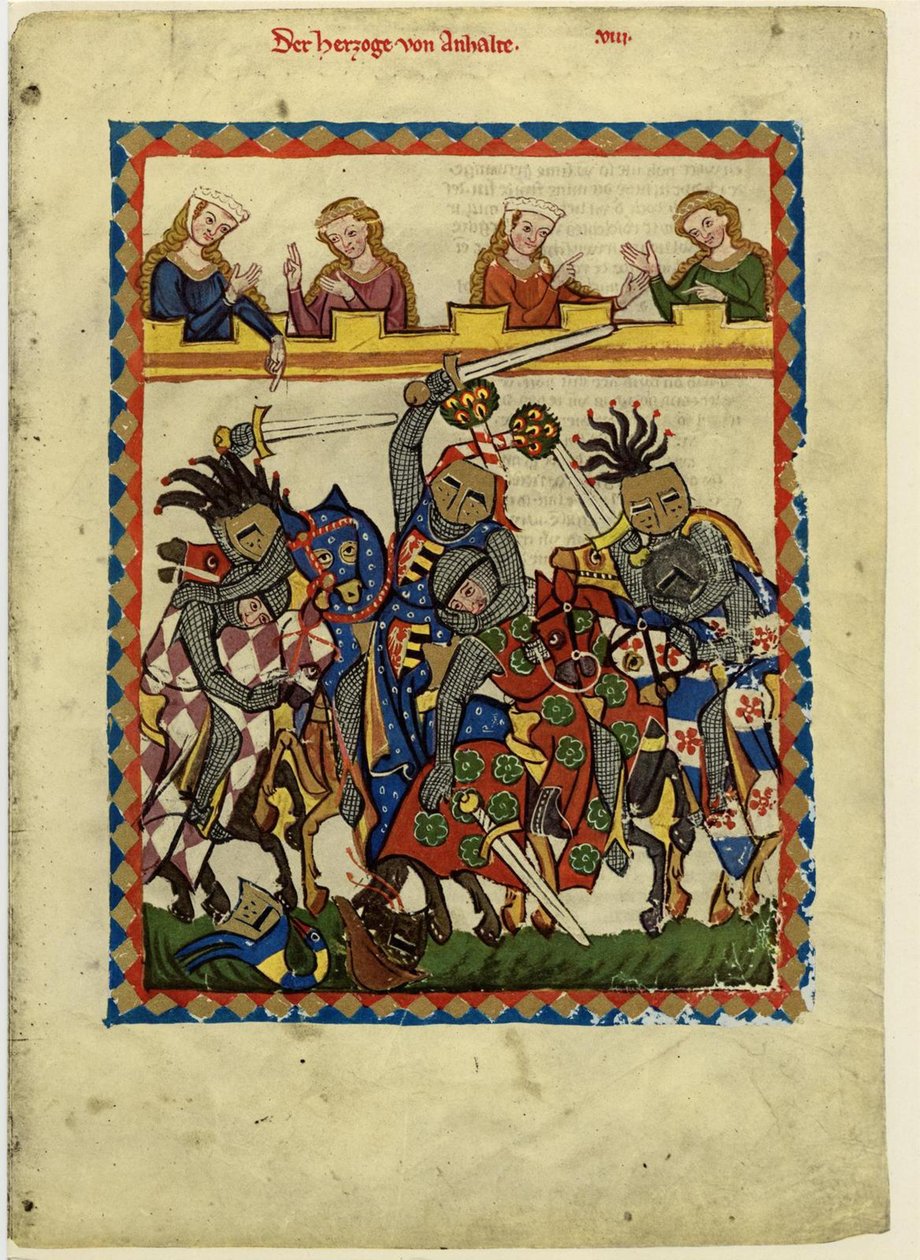 Henrik I, greve af Anhalt fra Codex Manesse, mellem 1305 og 1340 af Unbekannt