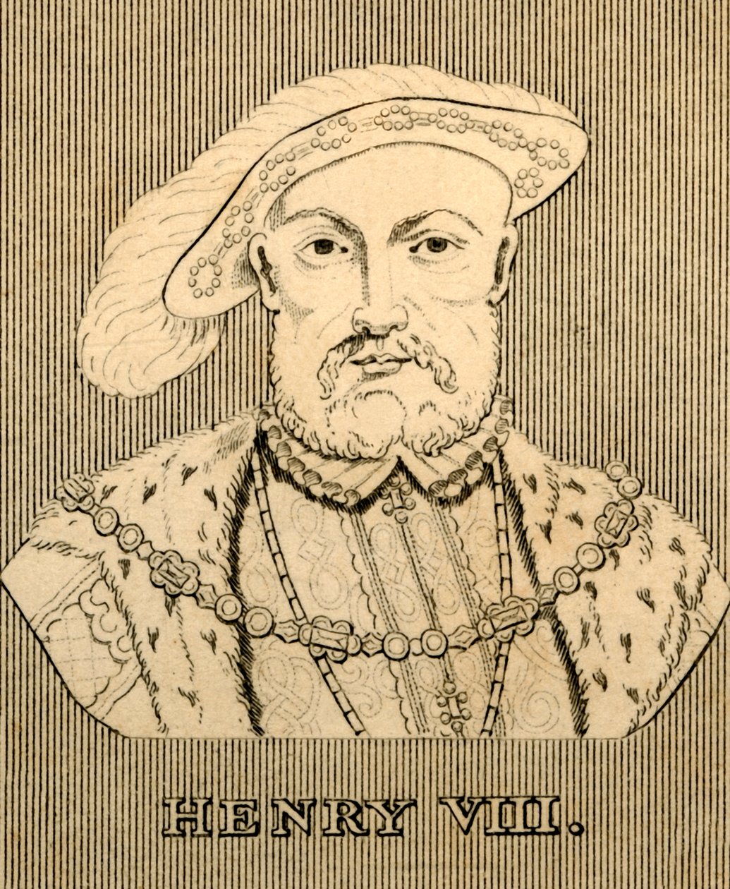 Henrik VIII, 1491-1547, 1830. af Unbekannt
