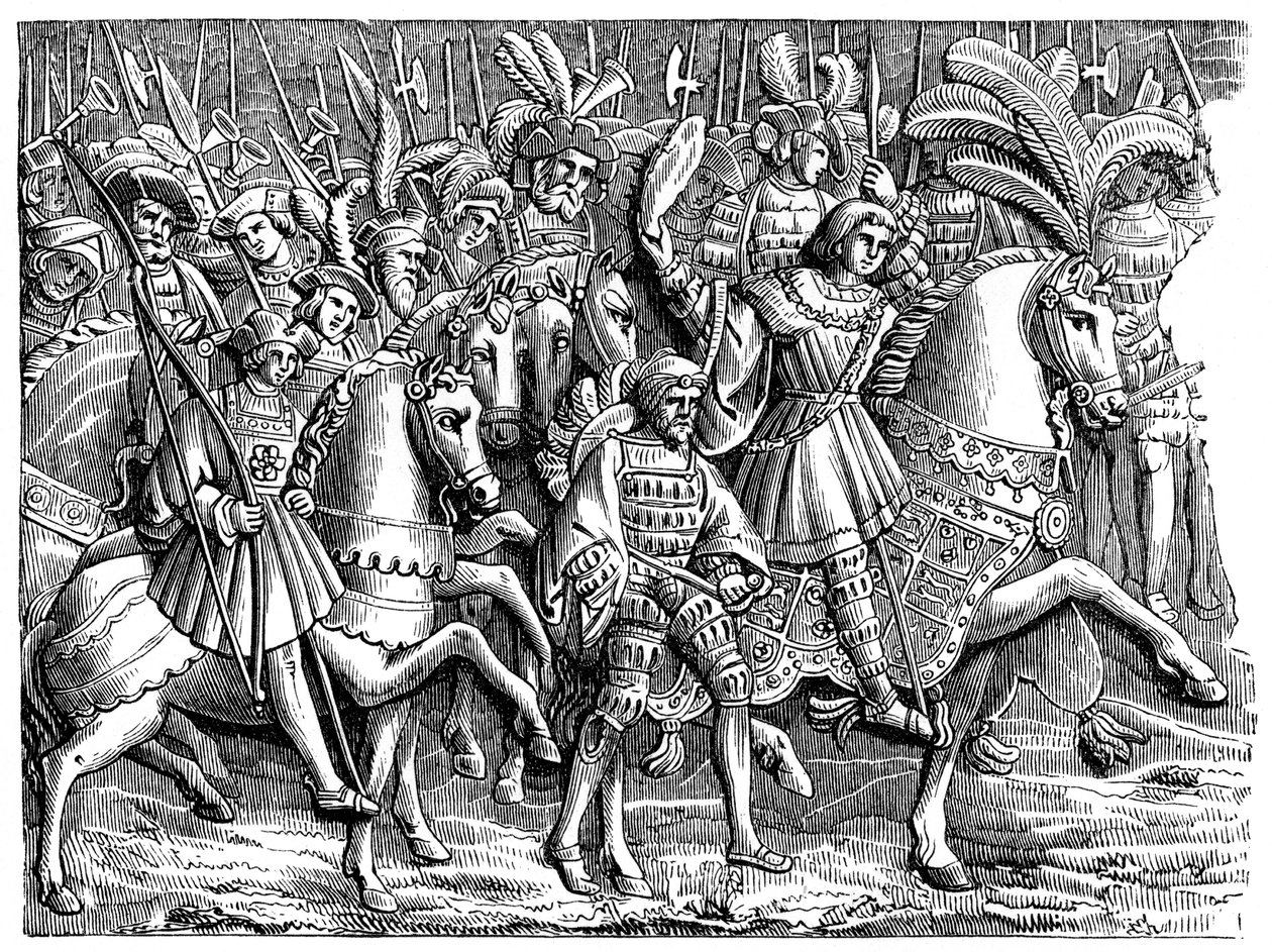 Henrik VIII i guldklædets felt, 1520, 1870 af Unbekannt
