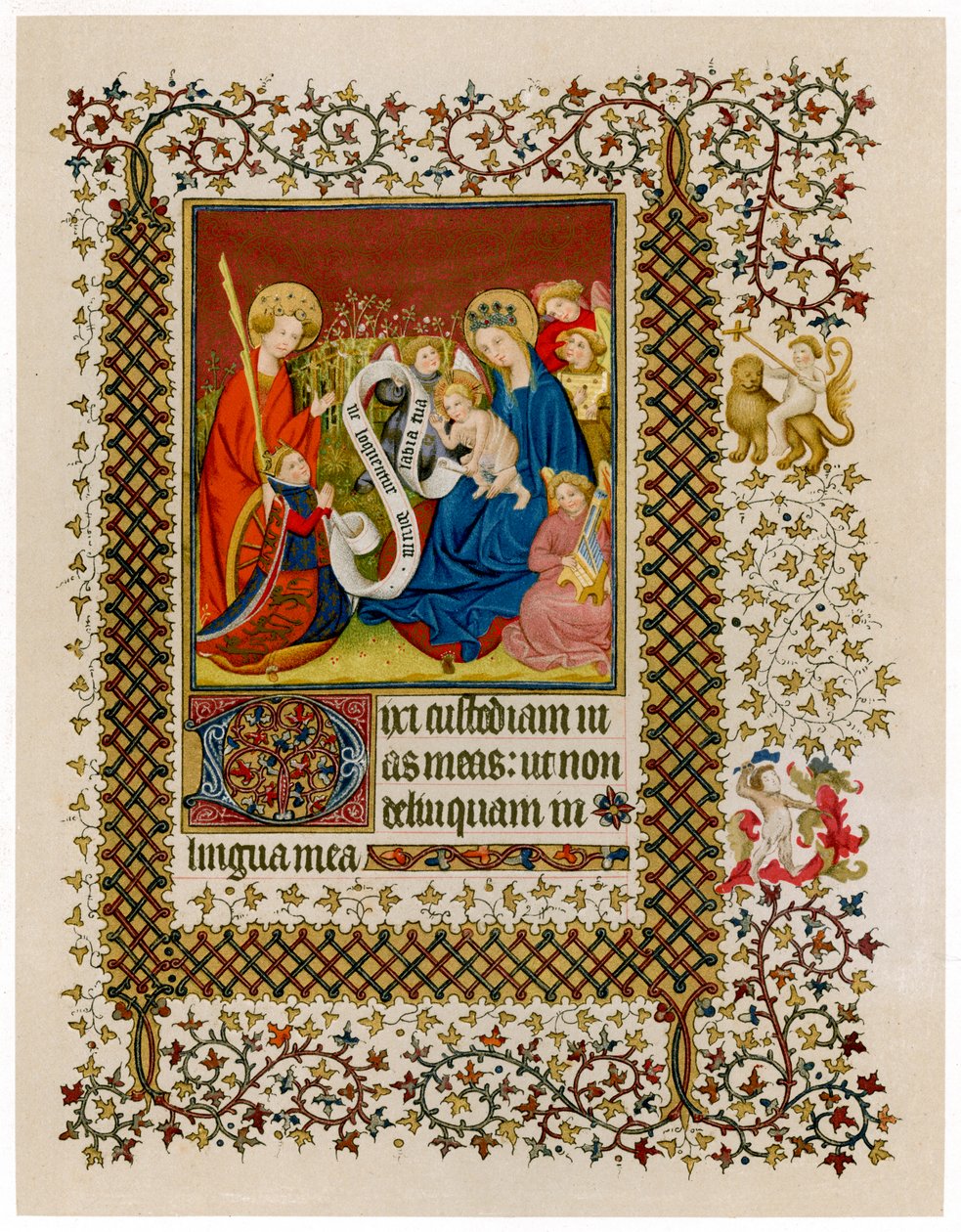 Henrik VI før Jomfruen og Barnet, c1420 af Unbekannt