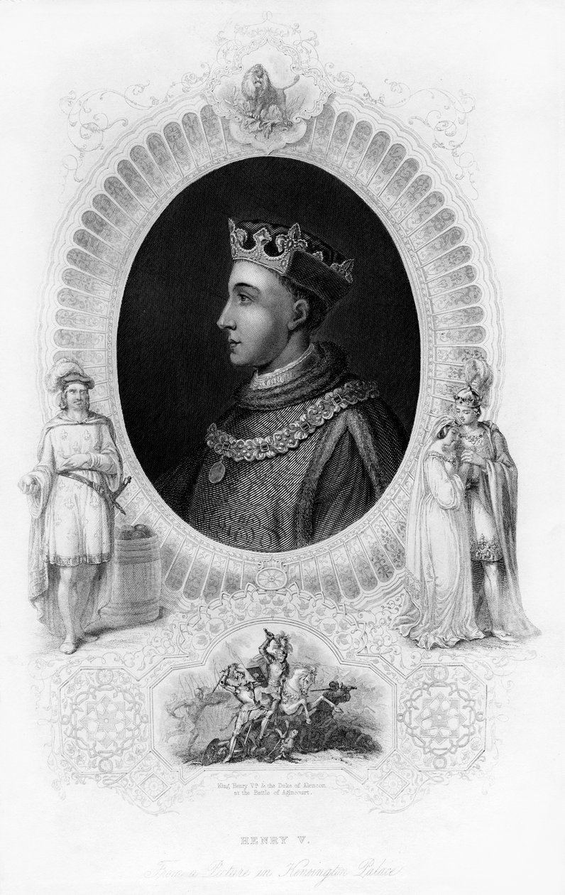 Henrik V, konge af England, c1850 af Unbekannt