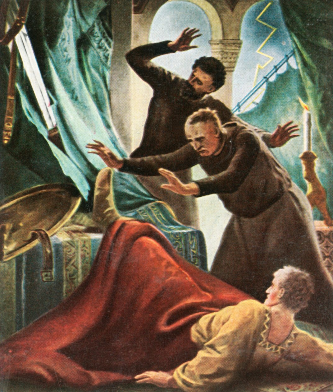 Henry V bliver ramt af lynet i det kejserlige hus i Goslar, 1936. af Unbekannt