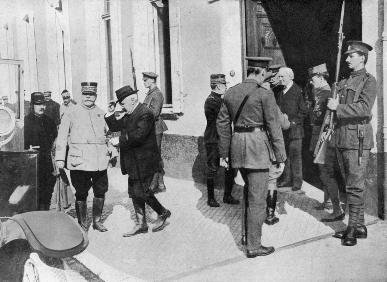 Herbert Asquith ved fronten, Første Verdenskrig, 1914-1916, c1920 af Unbekannt