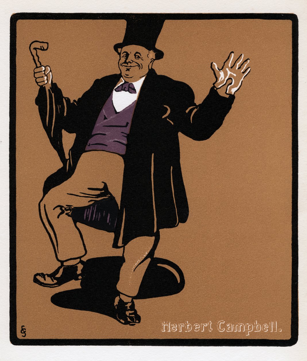 Herbert Campbell 1844-1904, Drury Lane-komiker, 1800-tallet af Unbekannt