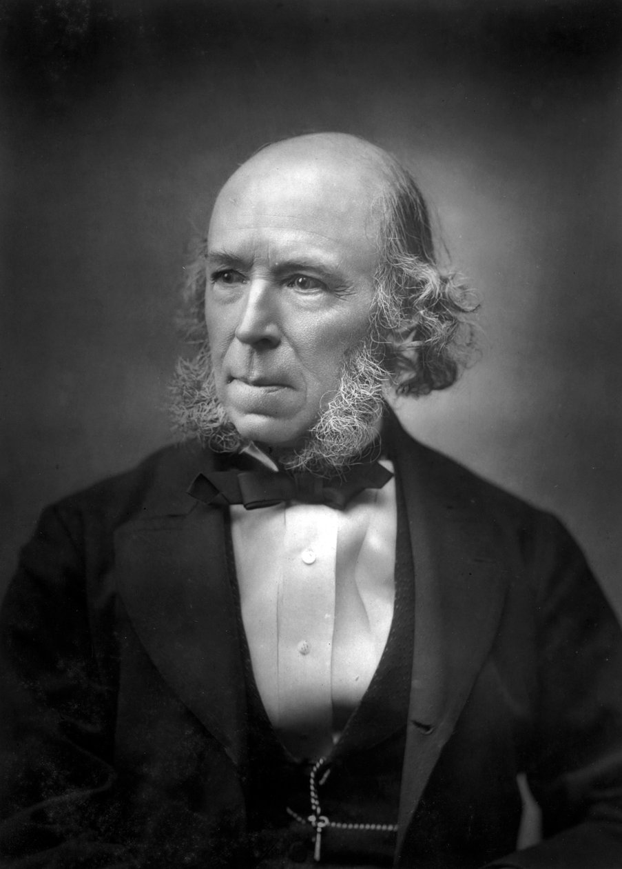 Herbert Spencer 1820-1903, slutningen af det 19. århundrede af Unbekannt