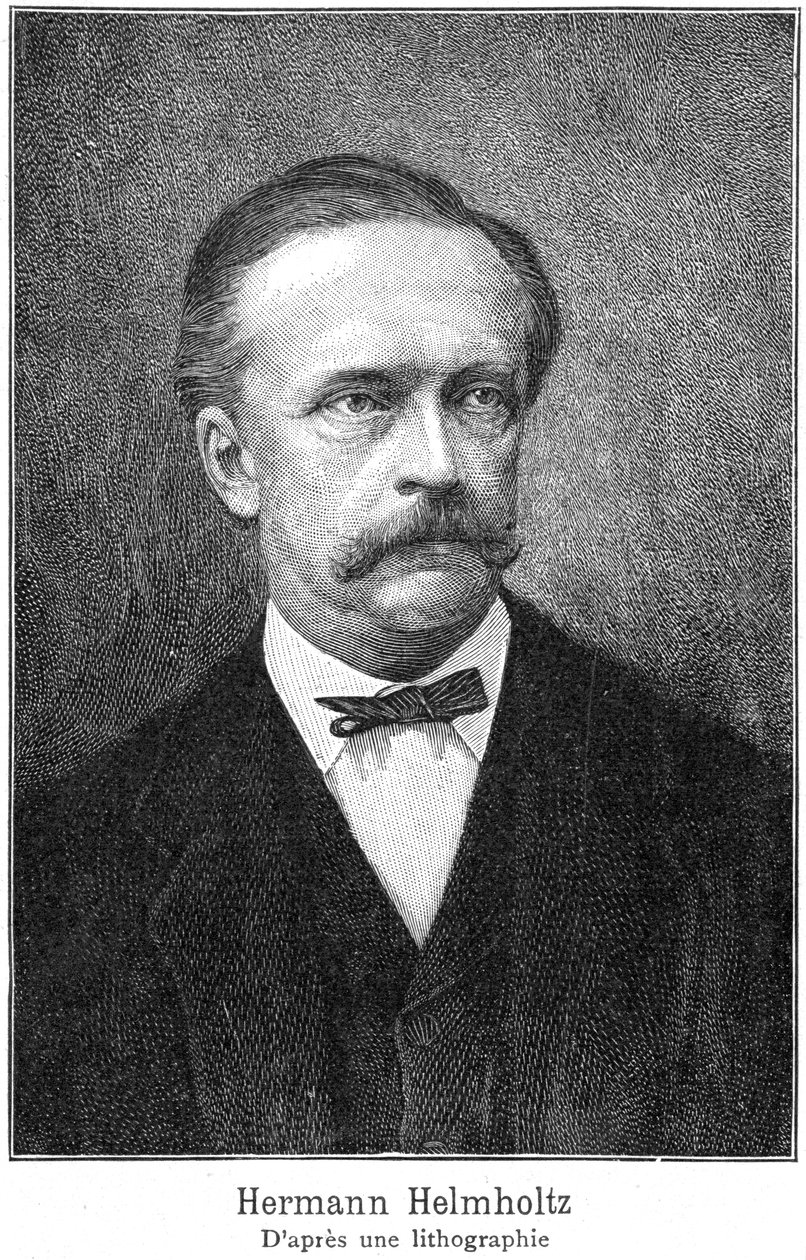 Hermann von Helmholtz 1821-1894, tysk fysiker, 1800-tallet af Unbekannt