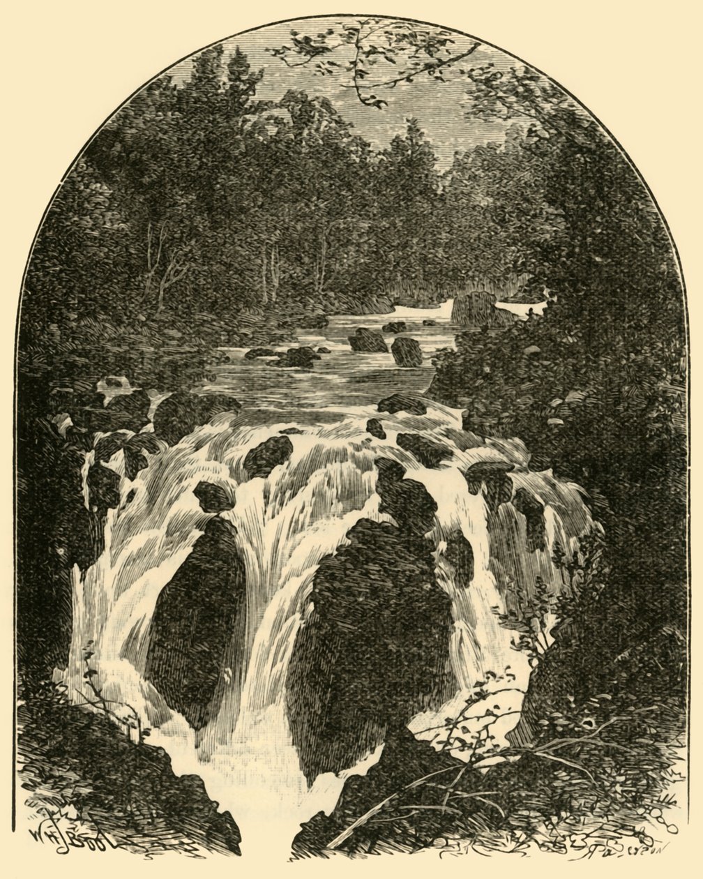 Hermitage Fall, 1898. af Unbekannt