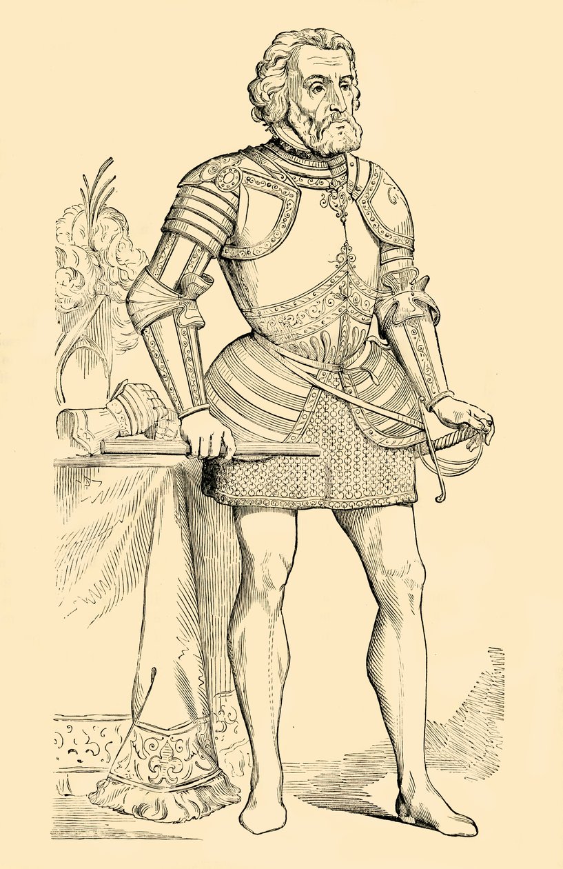 Fernando Cortes, c1530-1540, 1890. af Unbekannt