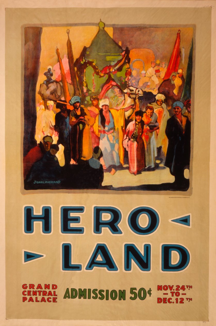 Hero Land Plakat, New York, New York af Unbekannt