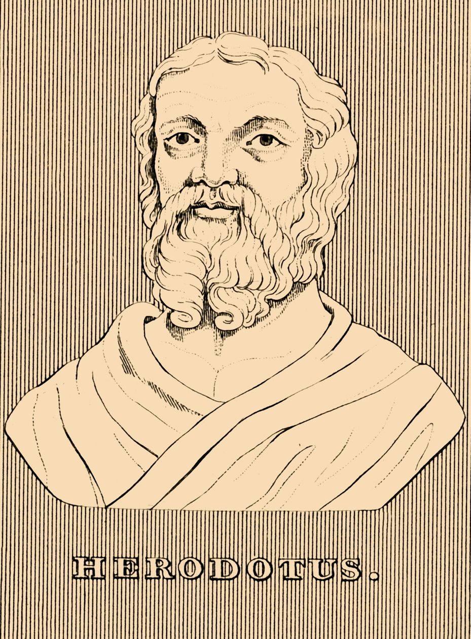 Herodot, c484-c425 f.Kr., 1830. af Unbekannt